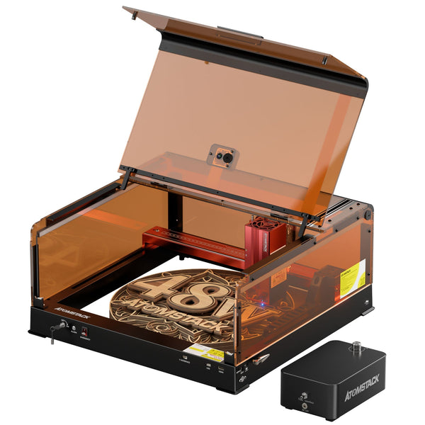 AtomStack A48 210W Ultra Unibody Frame All-in-one 2nd Generation Laser Engraver with F60 Air Assist