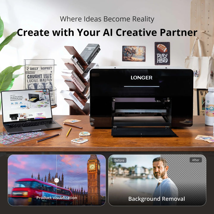 Longer ePrint Dual-head UV Printer – Laserbuying