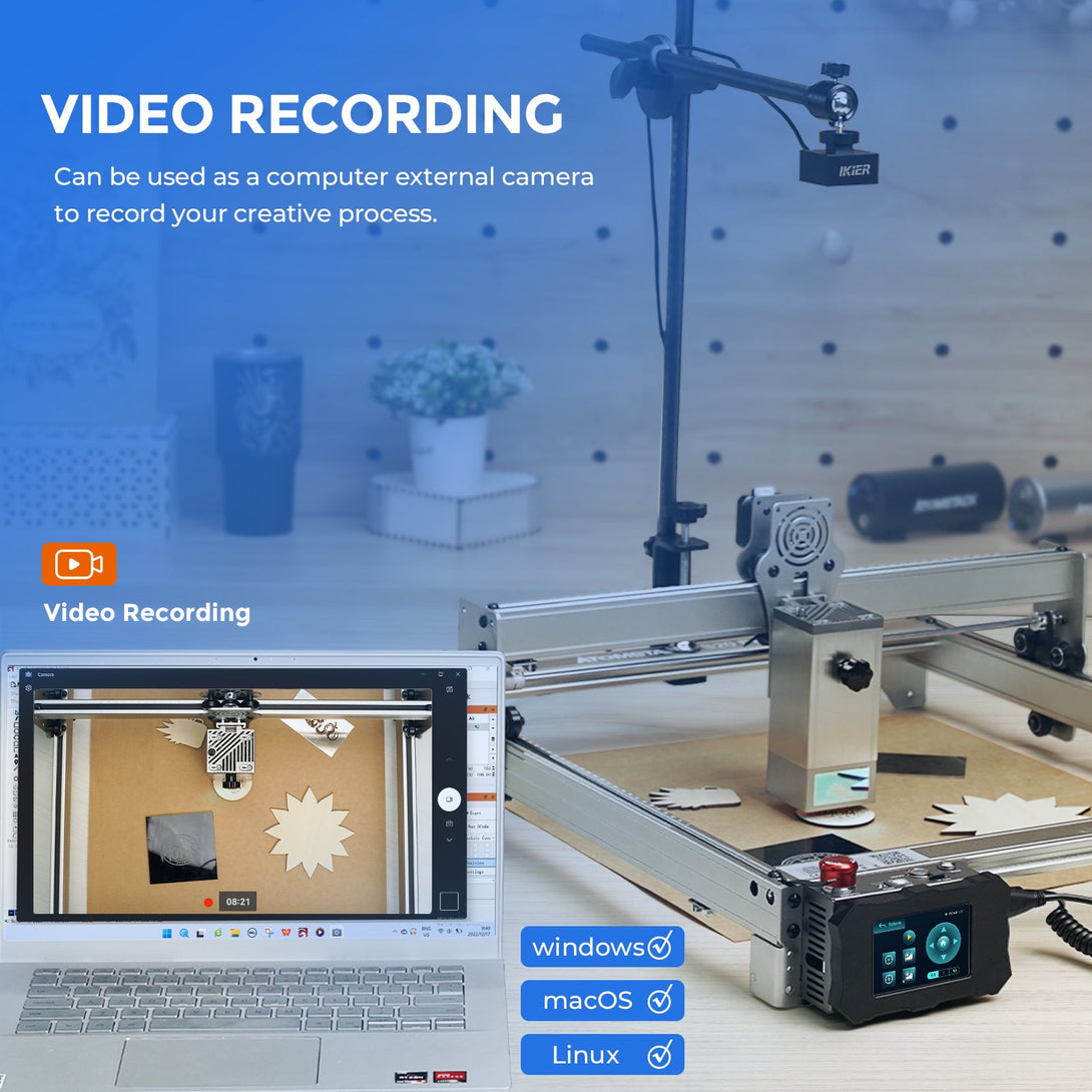 iKier C1 Lightburn Camera Precise Positioning For Laser Engraver